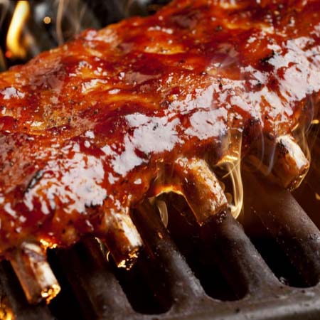 The tenderest baby ribs in Lake County. Hickory smoked and covered with RJ’s own BBQ sauce.